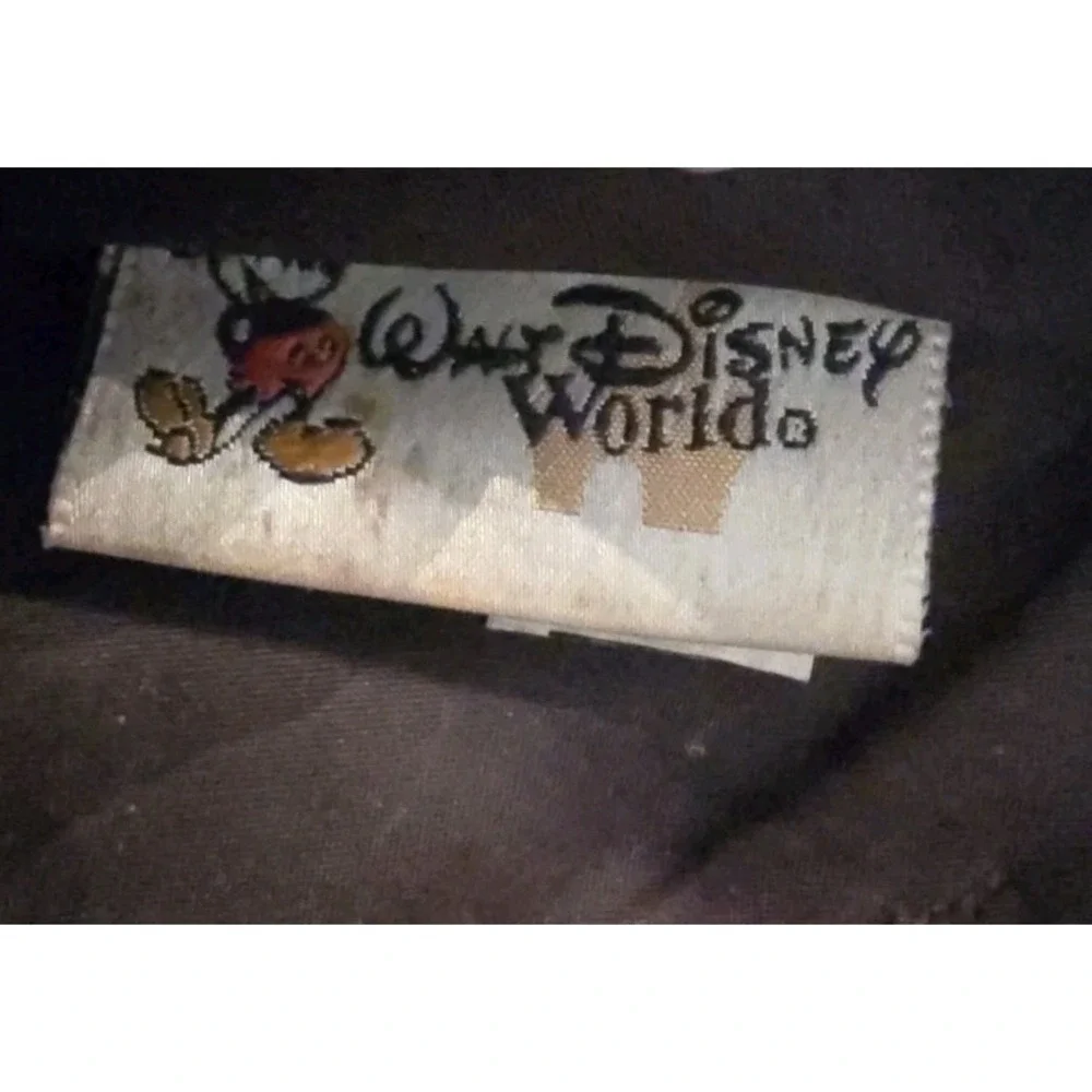 VTG Authentic Walt Disney World Brown Faux‎ Leather Fanny Pack Mickey Mouse